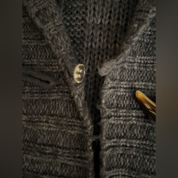 Women’s Sonoma toggle closure denim blue color sweater in size xl - Picture 4 of 11